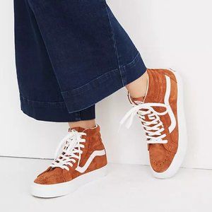 SOLD Vans x Madewell SK8-Hi High-Top Suede Reissue, Size 8W or 6.5M